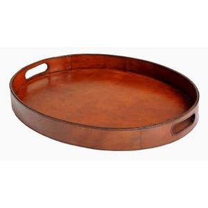 Bandeja para servir de cuero hecha a mano al mejor precio, plato de catering para decoración de mesa de fiesta de boda de tendencia superior - Product Image 1
