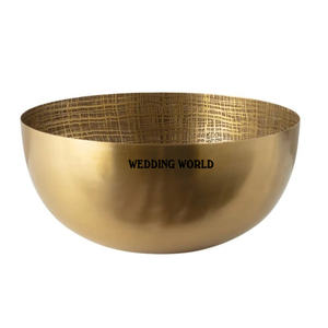 Cuenco de chocolate martillado plateado Tazón dulce de mesa de forma redonda Tazón de chocolate al por mayor de diseñador de artículos de restaurante de buena calidad - Product Image 3