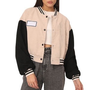 High Quality Custom Made Women Varsity Jacket Wool Raw Breathable Regular Sleeves Letterman Baseball Jackets - Product Image 1