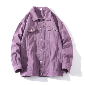 Nouvelle veste en jean printemps-automne pour homme, couleur unie, coton, décontractée, streetwear, hip-hop, coupe vintage, coupe ample, coupe-vent, respirante - Product Image 6