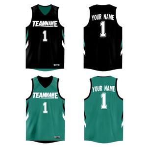 Maillot de basket-ball personnalisé, impression de nom et de numéros, concevez votre propre vêtement de sport réversible hip-hop, hauts de sport, jeux en plein air pour hommes - Product Image 4