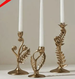 Porte-bougie de Noël moderne en métal 2026 pour centre de table, décoration de salon et salle à manger, support de bougie artisanal - Product Image 2