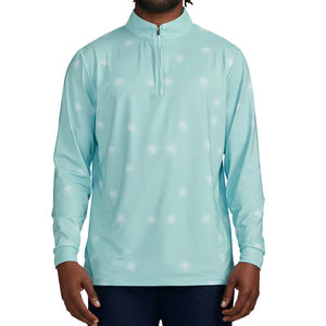 Sudadera con Capucha de Cuello Alto 1/4 para Hombre Adulto, Diseño Personalizado, Precio Económico, Venta al por Mayor, Estilo Holgado con Hombros Caídos, Lisa, para Golf y Deportes - Product Image 5