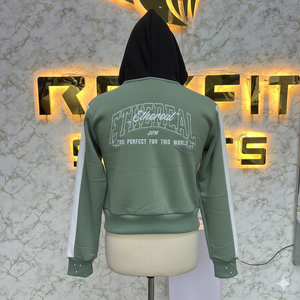 Sweat à capuche bleu marine à fermeture éclair de qualité supérieure à prix raisonnable, veste à fermeture éclair avec strass, lavage à l'acide, sweat à capuche en molleton pour homme, streetwear - Product Image 5