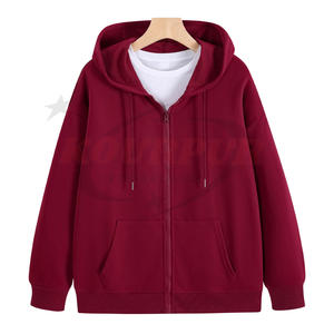 Sweat à capuche d'hiver pour femme 100% coton imperméable avec fermeture éclair et poches - Vêtement décontracté tendance et élégant - Product Image 4
