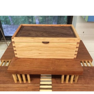 Handmade Natural Wood Storage Box with Lid Handmade Wooden Organizer Decorative Home Office Container for <b>Living</b> <b>Room</b> - Product Image 5