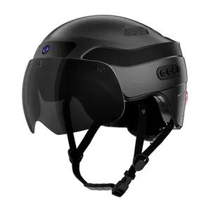 Модный смарт-шлем HA03D с открытым лицом, козырек, сертификат Ce, высококачественный спортивный шлем для мотоцикла или велосипеда, скутера