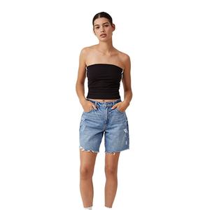 Diseño personalizado Ropa de verano Ligero Transpirable Corto Moda Ropa informal Panel lateral Nuevo diseño Slim Fit Camisetas sin mangas para mujer - Product Image 6