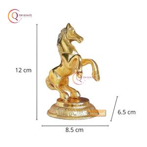 Recién llegado, escultura de bronce personalizada, forma de caballo, decoración moderna de aluminio con acento para el hogar, suministros de escultura de Color dorado - Product Image 4
