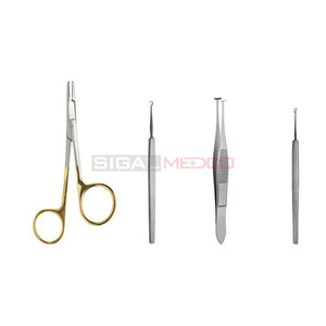 Juego de 14 Piezas de Instrumentos para Blefaroplastia, Cirugía Plástica de Párpados, Acero Inoxidable Alemán de Alta Calidad, Herramientas Quirúrgicas Manuales - Product Image 3