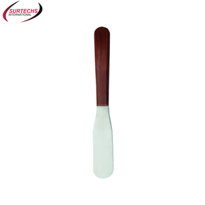 Surtechs Spatule dentaire manuelle en plâtre avec lame flexible en acier inoxydable et manche en bois - Product Image 4