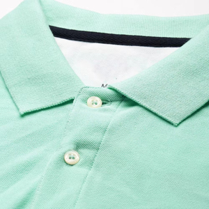 Polo pour homme en coton avec logo brodé, manches courtes, polo de golf décontracté, respirant, vêtements de sport pour l'été - Product Image 2