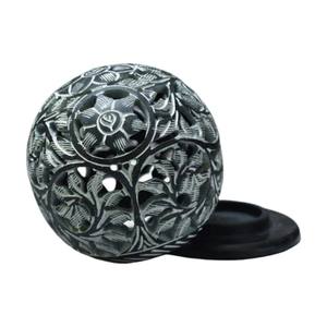 Bougeoir en stéatite fait main de forme ronde naturelle de fantaisie de marque pour la maison décorative et les cadeaux de bureau article - Product Image 1