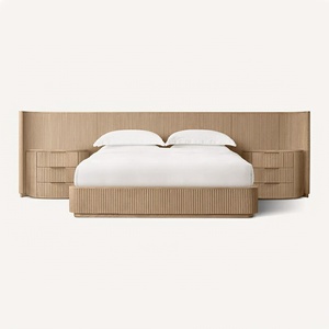 Lit Byron en chêne naturel européen, style postmoderne tendance - Product Image 3