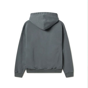 Best 300 GSM Plain Hoodie 100% algodón orgánico Boxy Fit con hombros caídos logotipo personalizado Heavy Hoodie hombres - Product Image 5