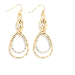 Pendientes de Diseño Nuevo Hechos a Mano en Dos Tonos de Metal, Compre Pendientes de Latón y Plata con Diseño Floral Pastel, Joyería para Mujer - Product Image 6