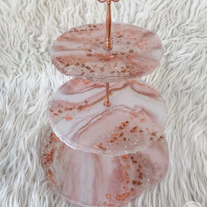 THREE RELATED DISPLAY HANDMADE DIY 3 Tier Round Shape Fruit Tray Epoxy <b>Mold</b> Tea Tray Table <b>Silicone</b> <b>Mold</b> for Resin - Product Image 1