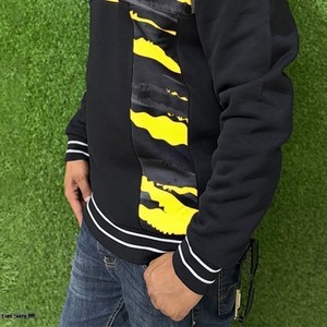 Sudadera con Capucha de Alta Calidad Personalizada con Cierre de Cremallera, Estilo Vintage, para Hombre, Talla Grande, Felpa Lavada - Product Image 4