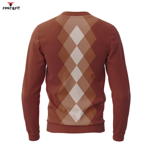 High Quality Men's Winter Pullover Custom Printed Design Woven Front Breathable New Style <b>Sweater</b> on Sale - Product Image 2