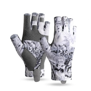 Gants de pêche sans doigts pour hommes et femmes-Protection solaire Upf50 +, gants de pêche à la mouche légers idéaux pour la voile - Product Image 1