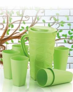 Jarra de Plástico de Primera Calidad ANAX con Juego de Vasos, 10 Litros, Forma Redonda, Diferentes Colores, Juego de Agua Potable para Cocina y Hogar - Product Image 5