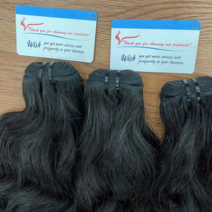 Extensions de cheveux naturels ondulés à trame double, cheveux humains vietnamiens bruts, fournisseur de cheveux bruts, vente chaude - Product Image 3