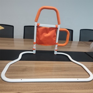 Rails de lit pour la sécurité des personnes âgées avec hauteur réglable Poche de rangement Glissières pour personnes âgées Sous Matressbed Cane Guard Bed Handles Bars - Product Image 3