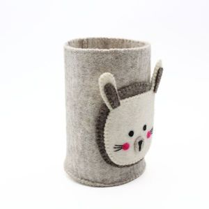 Vente en Gros Lapin Mignon Élégant Jouet en Feutre Bacs de Rangement Laine Conçu Panier - Product Image 4