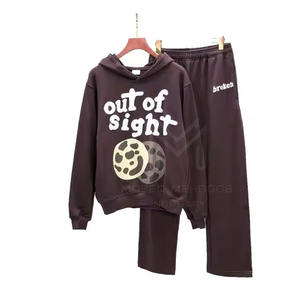 Nouvel arrivage Ensemble de jogging d'hiver pour hommes Pantalon élastique respirant 100% coton Survêtement imprimé grande taille Vente de vêtements de sport - Product Image 1