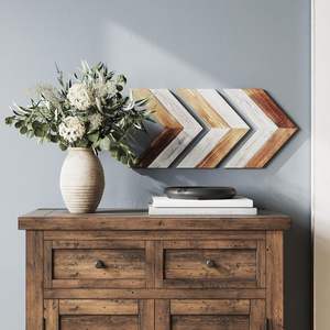 Décoration murale de flèche en bois de ferme rustique-Ensemble de 3 flèches décoratives en bois-Décoration intérieure 13.25x12.5 (chaque flèche) - Product Image 4