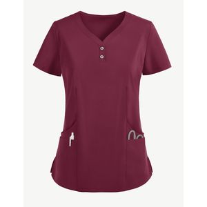 Women's Nursing <b>Uniform</b> <b>Scrub</b> Suits Top Pants Sets Custom Logo Sizes Colors Medical Hospital Wholesale Bulk Low Price <b>Scrub</b> Set - Product Image 4