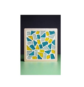 รถไฟเหาะโมเสกทรงสี่เหลี่ยมสำหรับเครื่องใช้บนโต๊ะในบ้านงานฝีมืออินเดียดีไซน์ใหม่ - Product Image 5