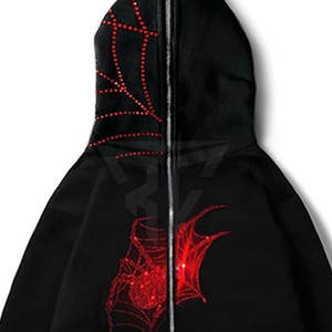 <b>Rhinestone</b> Hoodies Soft <b>Fabric</b> Private Label <b>Rhinestone</b> Hoodies For Men Different Style Custom Logo Best Material Men - Product Image 6