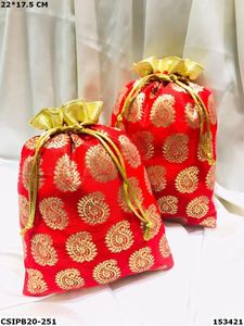 Bolsas con cordón de satén, brocado de algodón y yute impresas con logotipo personalizado con estampado de logotipo personalizado en morado y dorado - Product Image 3