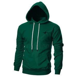 Sudadera con Capucha Casual para Hombre, Diseño Nuevo, Mangas Regulares, Corte Ajustado, Bolsillo con Capucha, Patrón Sólido, Tejido de Punto - Product Image 2