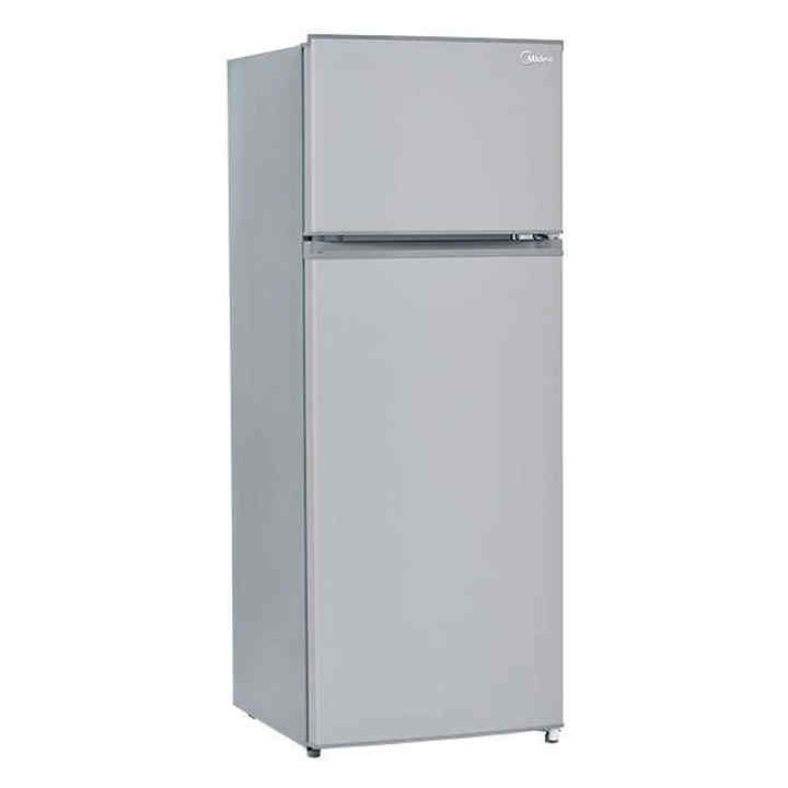 Midea MDRT210CCNLS 8-foot silver top-loading double-door portable home and RV freezer