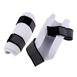Vente en gros cuir PU blanc Taekwondo protège-bras avec protège-coude protège-tibia formation avant-bras coudières - Product Image 2