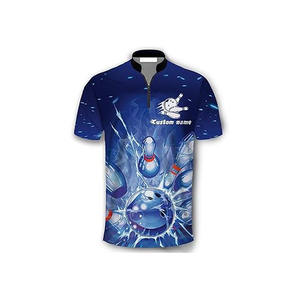 Polos de bolos sublimados hechos a medida de fábrica al por mayor, diseño de camiseta de bolos juvenil a precio barato - Product Image 2