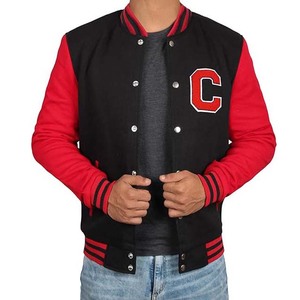 Completo personalizado bajo MOQ ropa deportiva 100% algodón Crop Bomber Letterman béisbol Varsity chaqueta hombres High Street estilo hombre chaquetas - Product Image 1