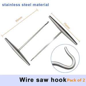 Ensemble de scies à fil orthopédiques réglables à écran tactile avec poignée et crochet, instrument chirurgical vétérinaire pour chevaux, marque SURGINEXA, écologique - Product Image 3