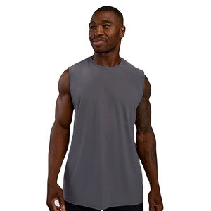 Camiseta sin mangas larga para hombre, estilo urbano, deportiva, material anti-bolitas, corte regular, tipo singlet - Product Image 1