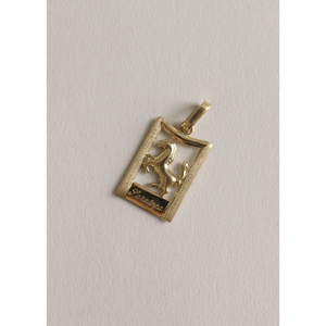 Vintage 18K Saratoga Race Horse Pendant White <b>Gold</b> Rose <b>Gold</b> Accents Religious Style Charm Jewelry Unisex Everyday Wear - Product Image 4