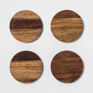 Sous-verre rond en bois et résine de luxe fait à la main, personnalisé, de qualité alimentaire, écologique, de haute qualité - Product Image 6