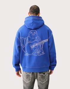 High Street Casual Automne Couleur Unie Sweat À Capuche Lâche À Manches Longues Hommes Pull À Capuche - Product Image 2