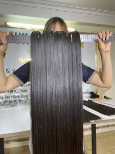 Cabello liso de hueso más vendido Proveedores de cabello liso natural virgen sin procesar Cabello crudo alineado con cutícula vietnamita - Product Image 6