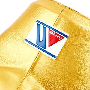 Protège-guêtres de boxe professionnels en cuir véritable de haute qualité avec étiquette personnalisée, fermeture à lacets et antidérapants - Product Image 2