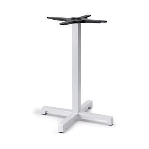 Base de table en fonte en forme de X, hauteur 73 cm, colonne carrée en acier 55x55 cm pour tables de restaurant, bistrot, extérieur, plateau jusqu'à 80 cm - Product Image 1