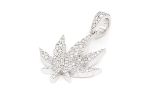 Nuevo diseño de alta calidad de laboratorio crecer diamante oro sólido Hip Hop Iced Out personalizado único colgante de hoja de arce para hombres a precio al por mayor - Product Image 2