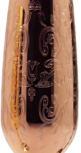 Meilleure vente de flûte à longue tige en métal de luxe en verre gravé de haute qualité - Product Image 4