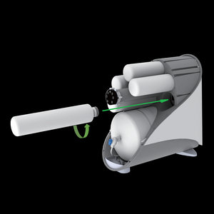 Système d'eau RO compact en plastique à changement rapide en 5 étapes 50 GPD Pompe de surpression à membrane Source d'alimentation manuelle Voitures écologiques Eau - Product Image 4